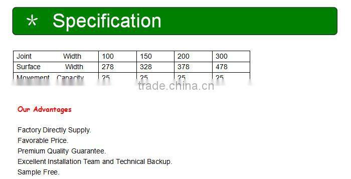 aluminum expansion joint system for floor joint expansion