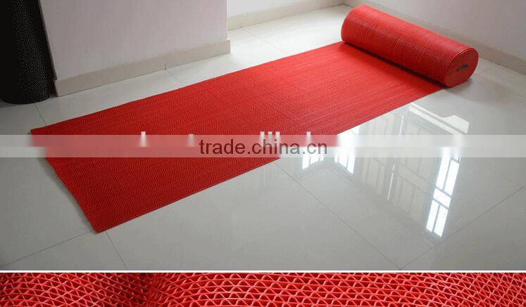 factory supply pvc mat roll ,anti-slip pvc s mat in rolls