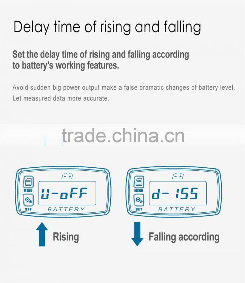 Led backlight battery charge indicator voltage tester voltmeter for Motorcycle ATV Tractor MARINE boat car
