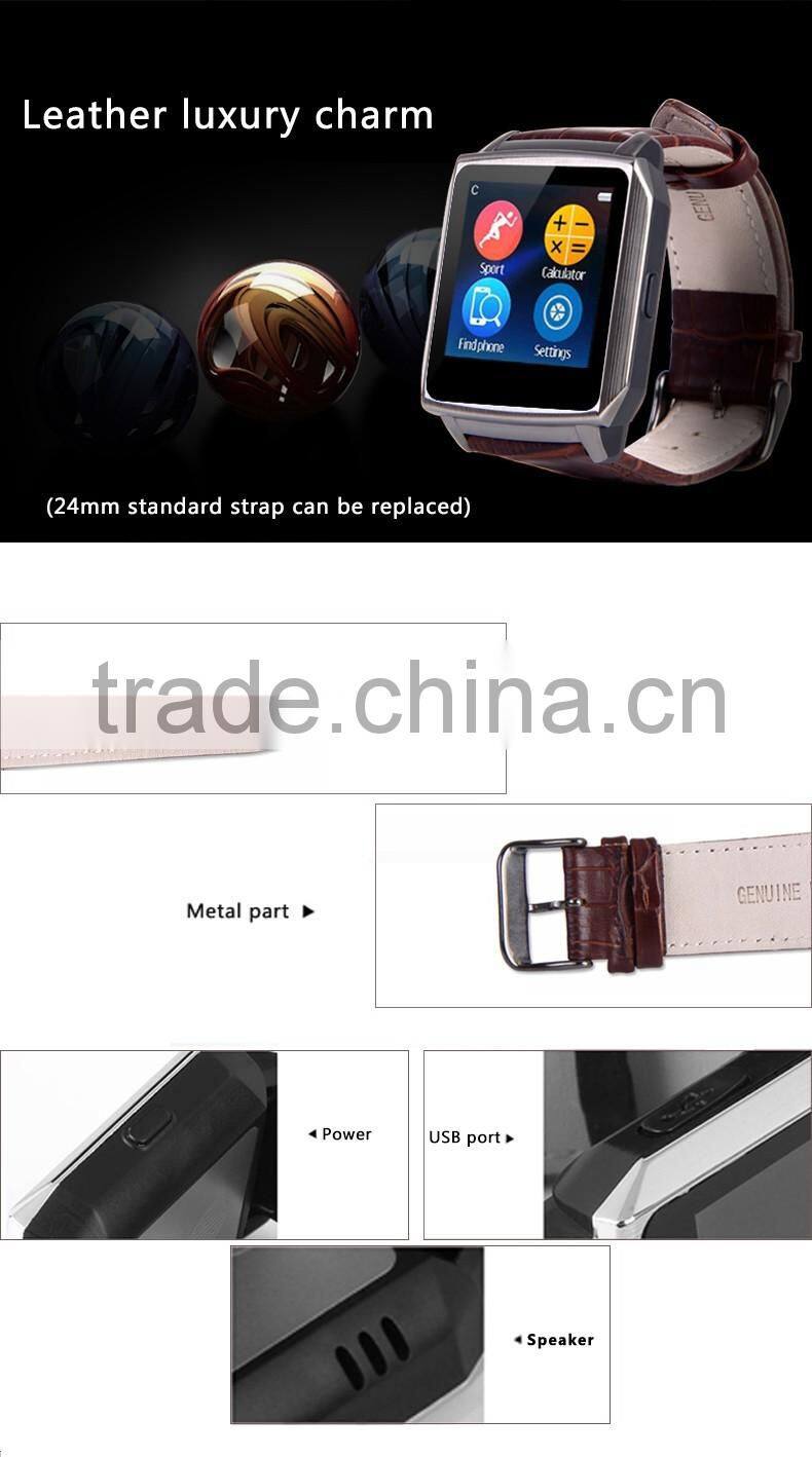2016 Hot Bluetooth Smart Watch Wrist Watch U Smartwatch For Samsung S4/note2/3 Htc Lg Xiaomi Android Smart Phones
