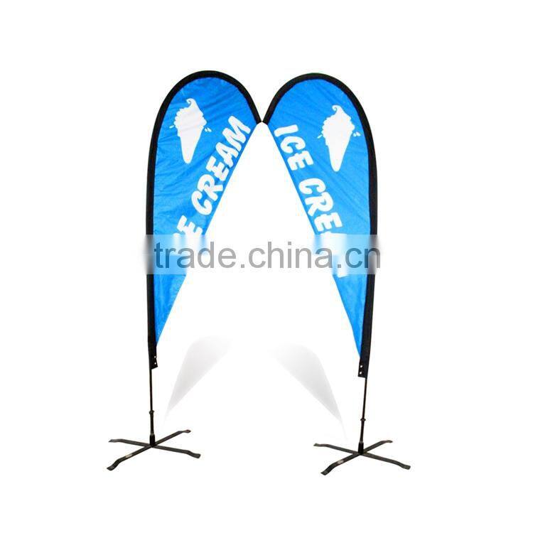 Fashion Style Custom Printing Feather Flag Fiber Glass Poles
