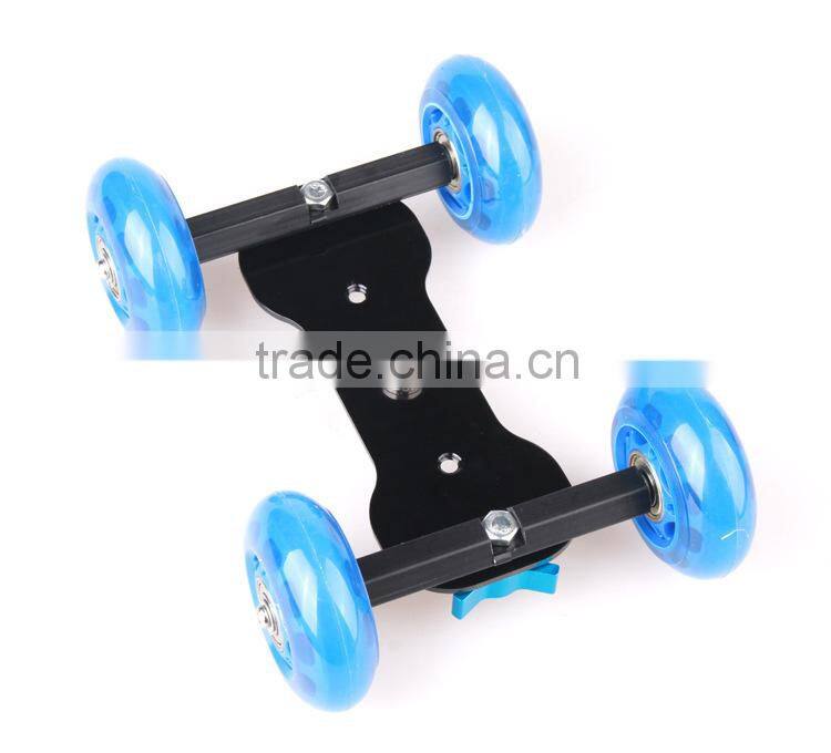 Professional Photography Dolly Rail Cars For DSLR Camera magic arms other 1/4 "instruments black