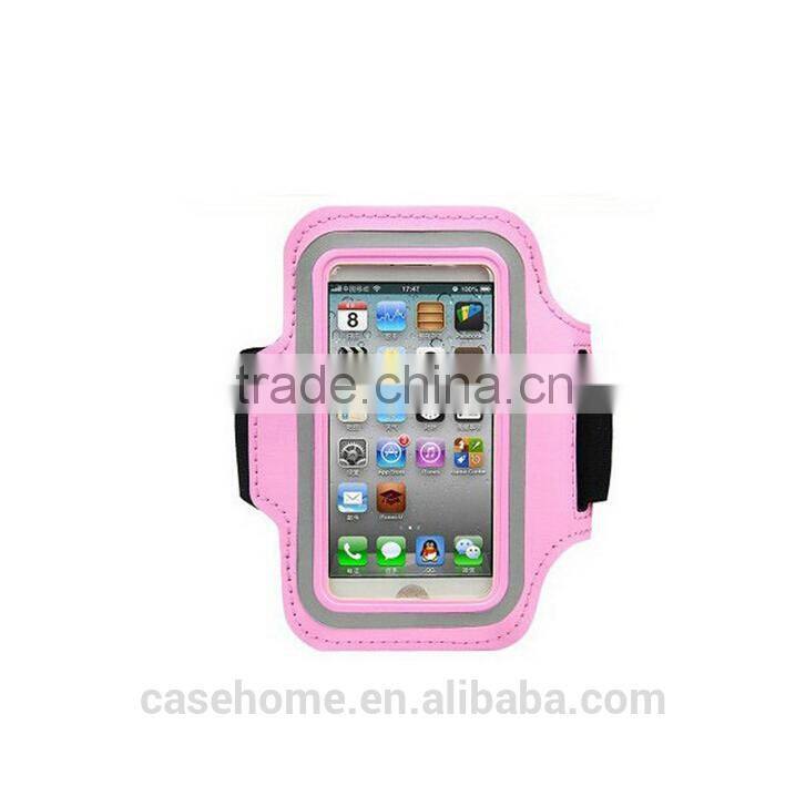 Adjustable size logo printed armband,elastic velcro armband,armband cell phone case