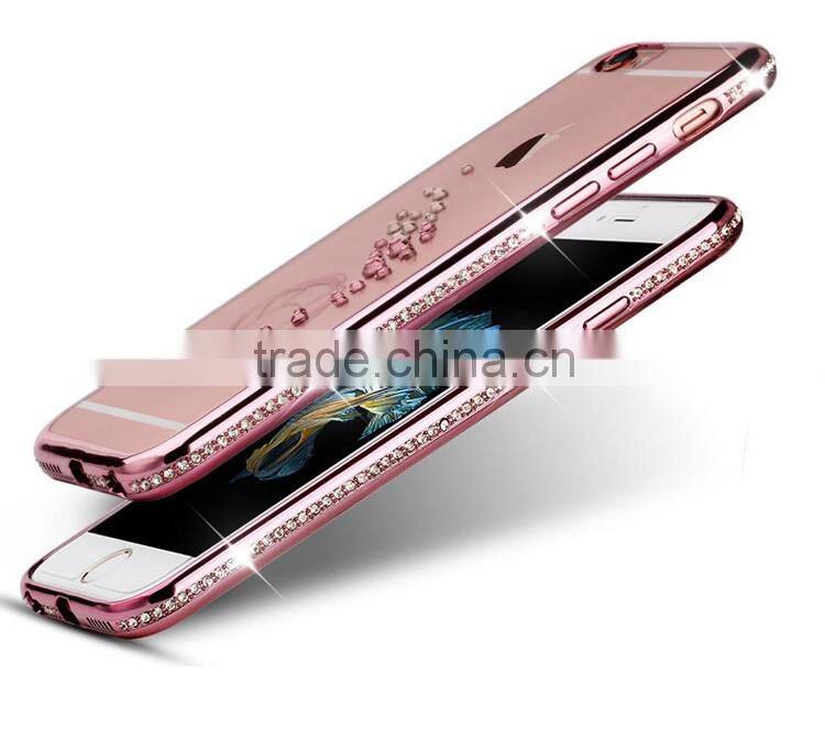 Luxury Peacock Swan style Bling Crystal Rhinestone Diamond case for iphone 6
