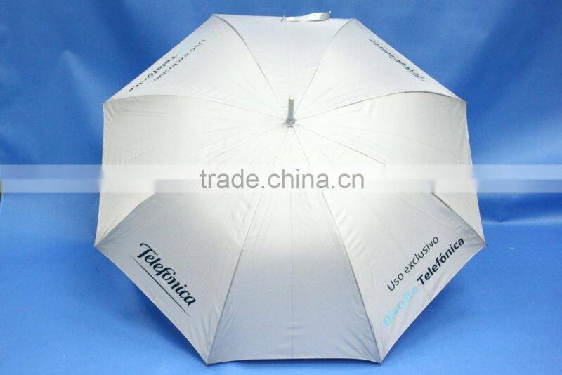 23" UV blacking aluminum auto-open stick umbrella