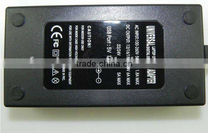 100W Universal laptop adapter with USB port Use at home input AC 220V