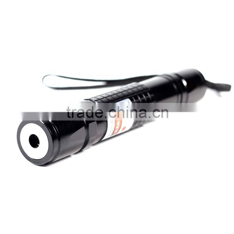 Wholesale red laser pointer 50mw black silver housing