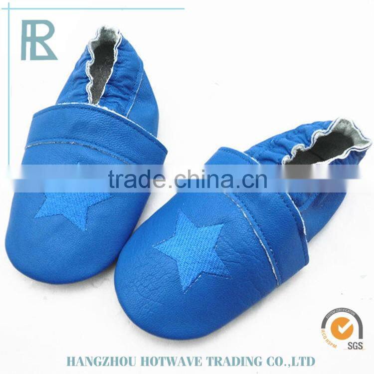 funny genuine leaterh baby prewalker shoes