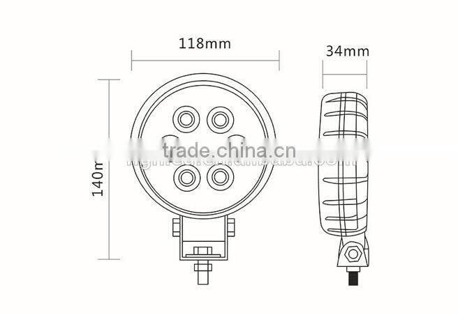 18w Diecast aluminum led flood work light with cree chips