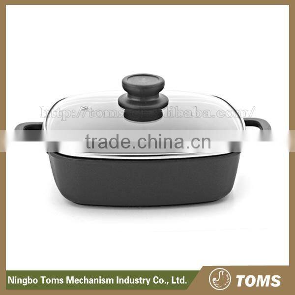 High quality Die Cast Aluminium Square nonstick cast iron frying pan