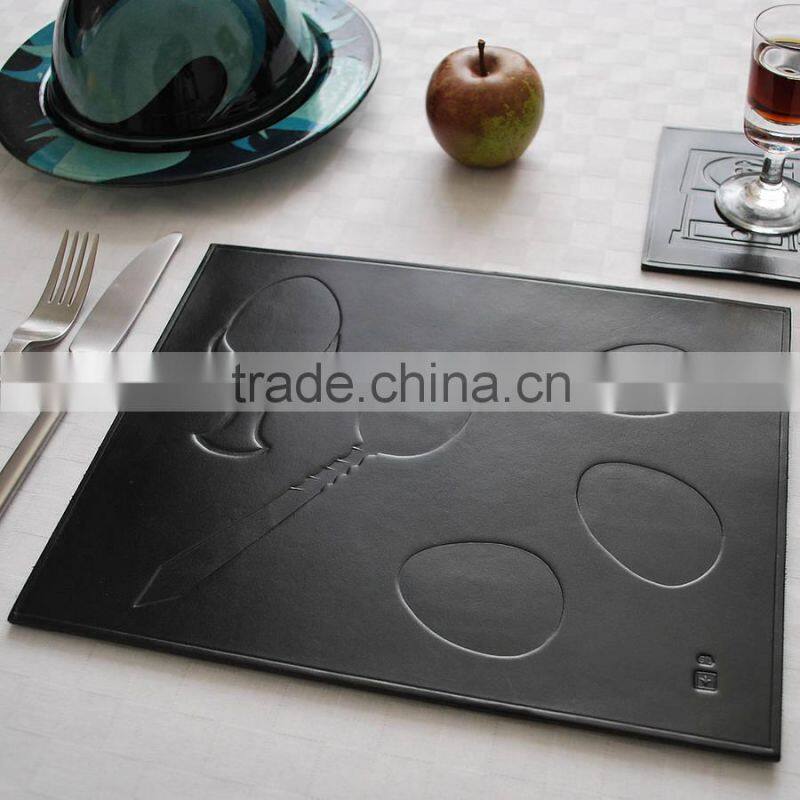 Fancy Design Embossed Faux Leather Cutting Mat