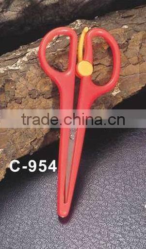 S/S+ABS 12.8*4.7*0.8 Children's scissors/plastic safety scissors/student scissors