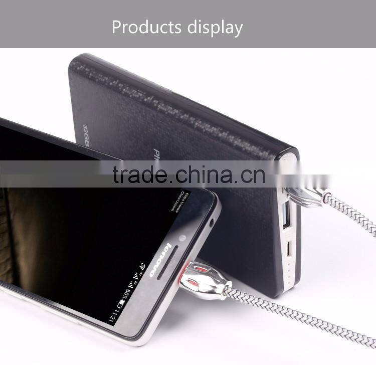 Wholesale High Quality Snake Design 2.1A Micro USB Data Sync Charging Cable for Samsung for LG Android USB Cable