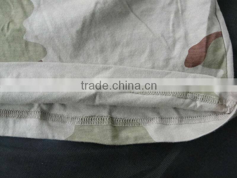 Military desert camouflage T shirt short sleeve