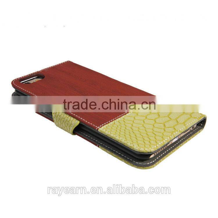 For i6 Leather mobile phone case support customized size leather case