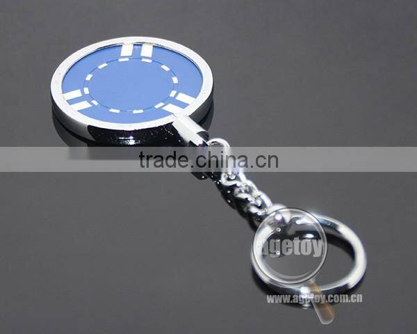 40mm Clay Poker Chips 45mm Casino Coin Holder Metal Poker Chips Key Ring