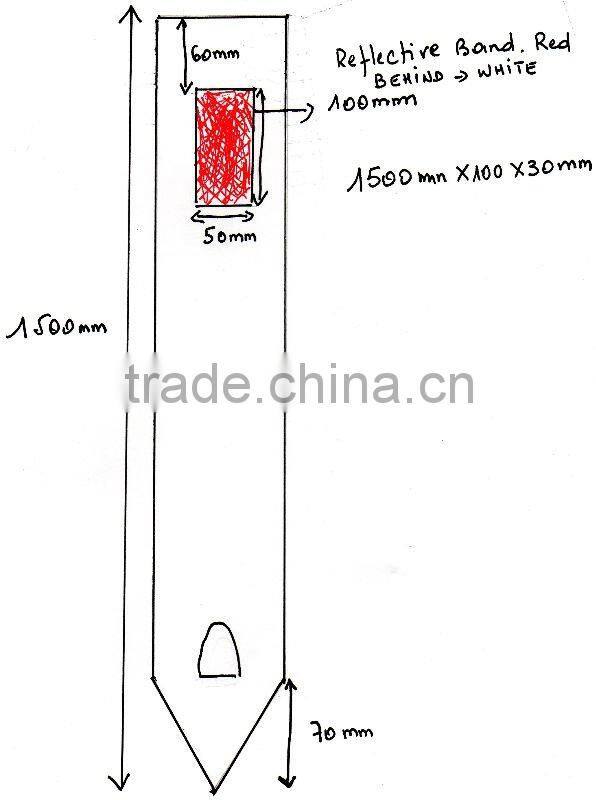 high quality flexible road sign delineator/ Reflective road delineator