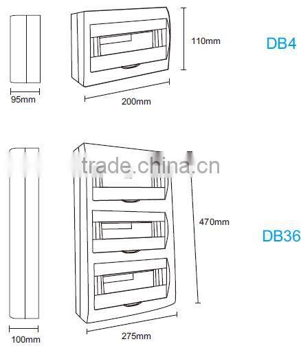 SURFACE MOUNT DISTRIBUTION BOX