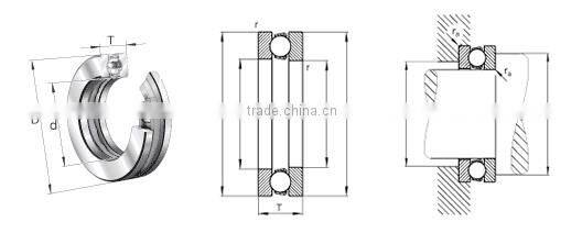 20*40*14mm Thrust Ball Bearing 51204