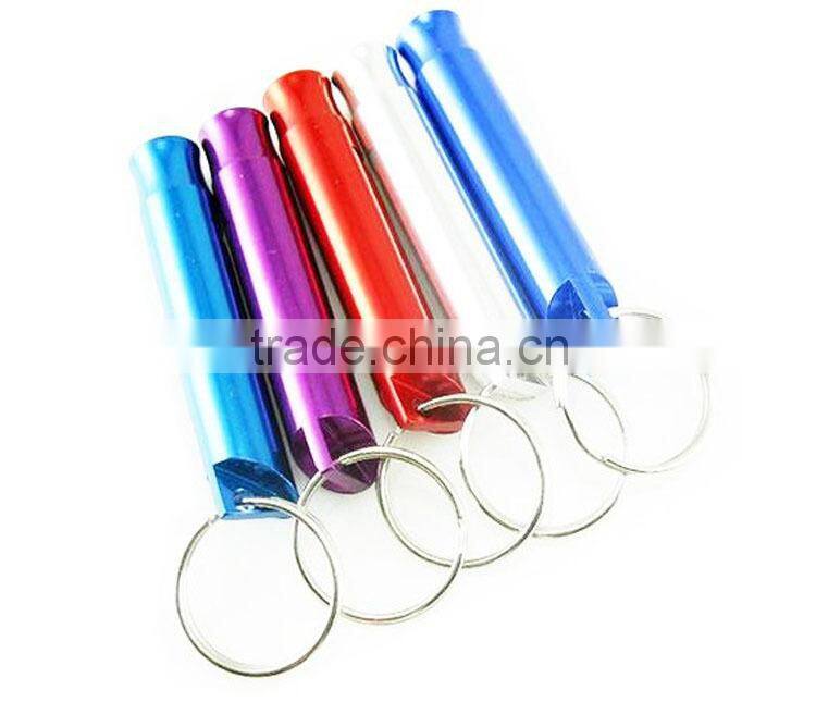 outdoor camping high DB survival emergency whistle with keyring