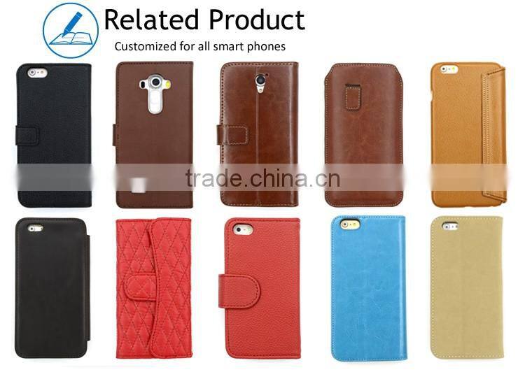 magnetic flip leather custom case cover for Samsung S7 edge