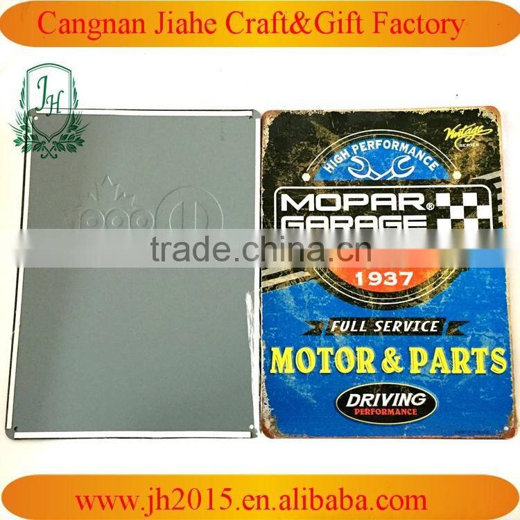 cheap custom embossed metal tin sign vintage tin poster signs home wall decor