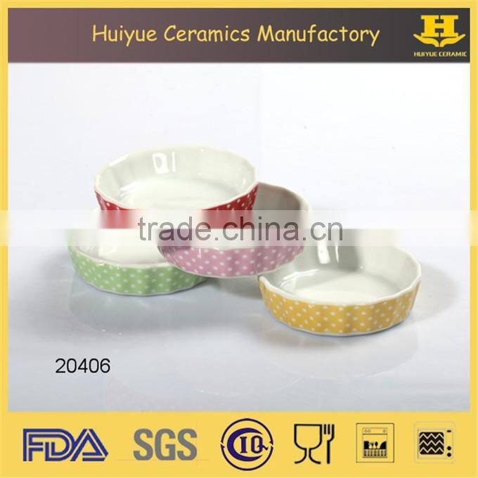 ceramic mini pie dish, oven pie dish, mini baking dish