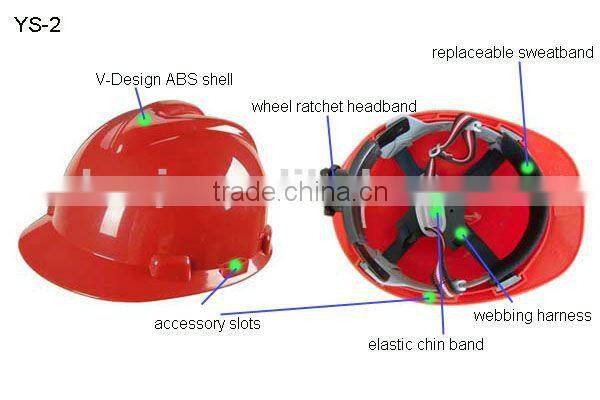 Hot selling CE EN397 standard custom ABS safety helmets for sales