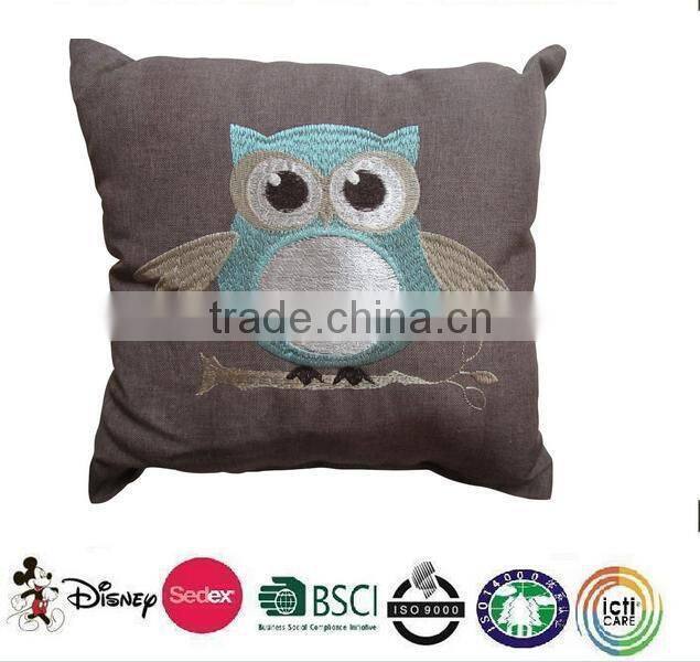 decorative owl pillow brown/pillow case/washable pillow cases/Cushion Cover Pillowcase Owl
