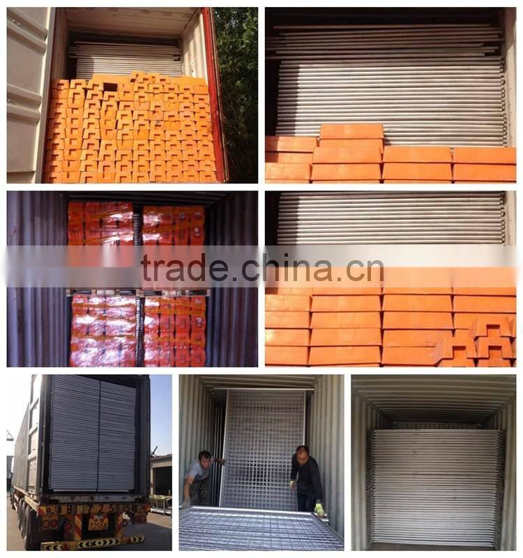 Australia standard building hot dipped galvanized steel tube temporary chain link fence