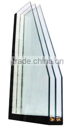 6-12a-6 UV resistant double glazed insulated glass panel ,energy saving glass ,6mm-12a-6mm, manufacturer , qinhuangdao