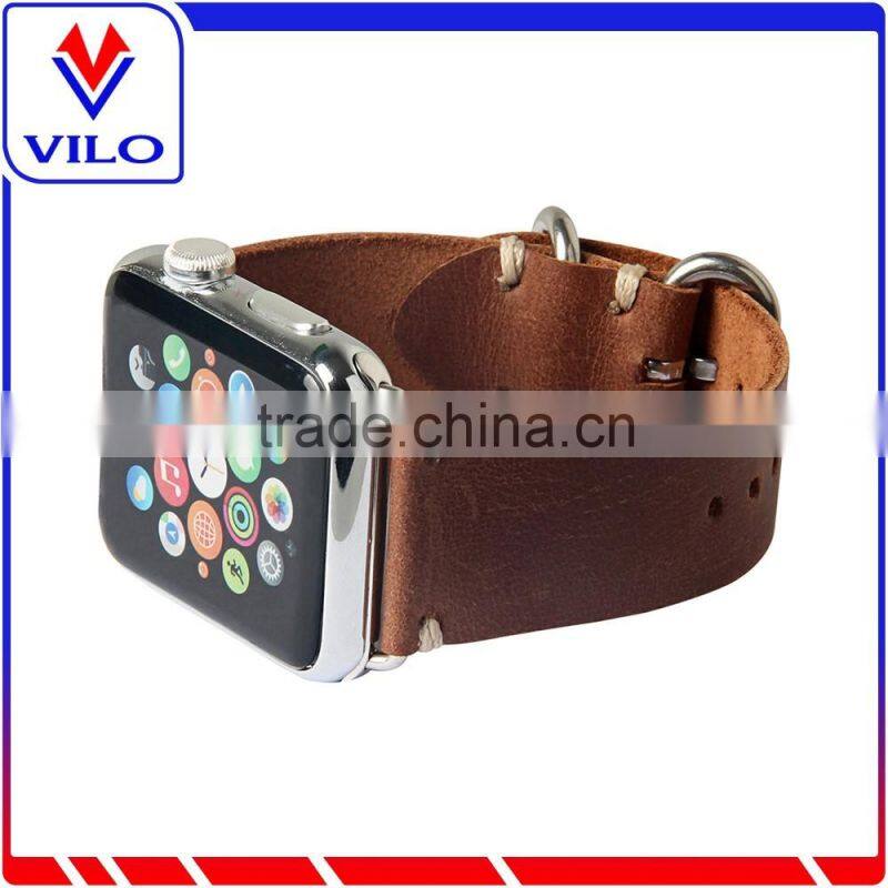 For Apple Watch Genuine Leather Original Watch Band With Connection Adapter Clip