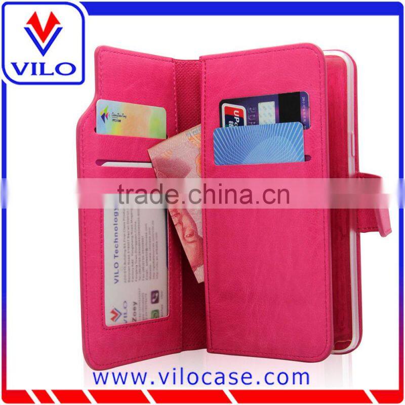 OEM card holder wallet leather case for samsung Galaxy Note 5