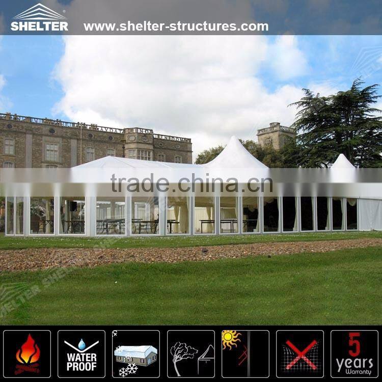 1000 Seater high peak MPT tents homes with pvc waterproof fabric for sale in south africa