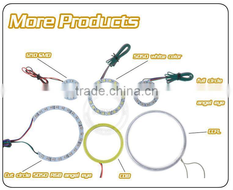 Epistar chips 5050 smd White PCB 40mm full circle toyota angel eyes headlight