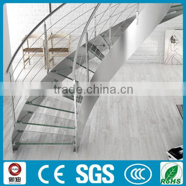fashion design helical steel staircase for indoor decor