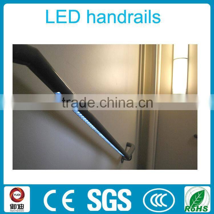 Modern stainless steel removable handrail for staircase