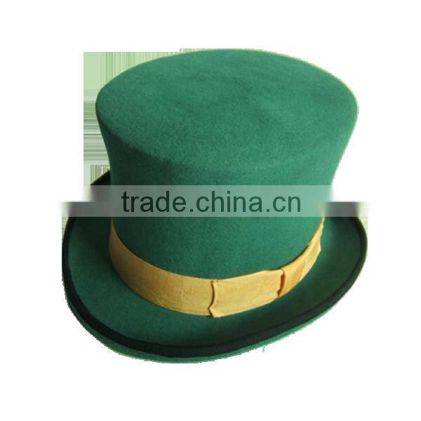 Ribbon and Rope Accessory Type and 100% Wool,100% Australian wool Material mini top hat