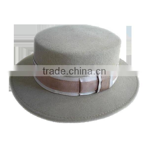 Ribbon and Rope Accessory Type and 100% Wool,100% Australian wool Material mini top hat