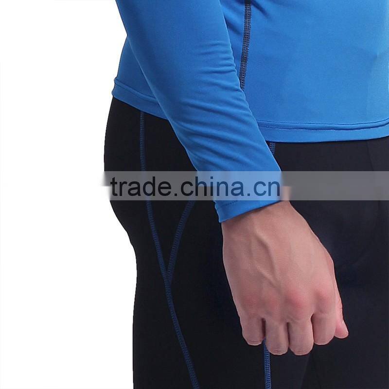custom long sleeve Nylon mens compression tights