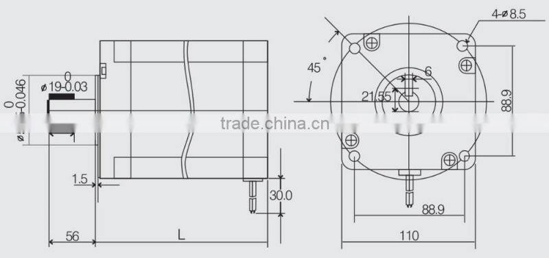110HS28+DM2282 toauto 110 volt ac textile machine stepper motor controller kit