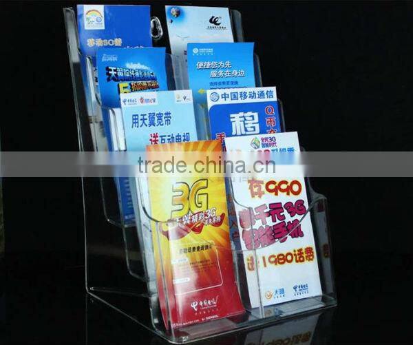 China factory supplies clear a4 acrylic brochure display