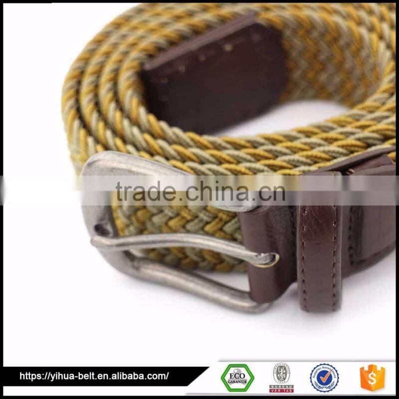 china multi-color fabric braided double face elastic braided belt