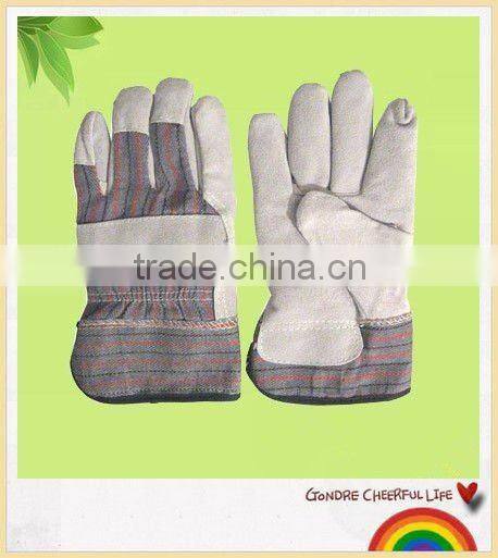 Cow split leather working gloves