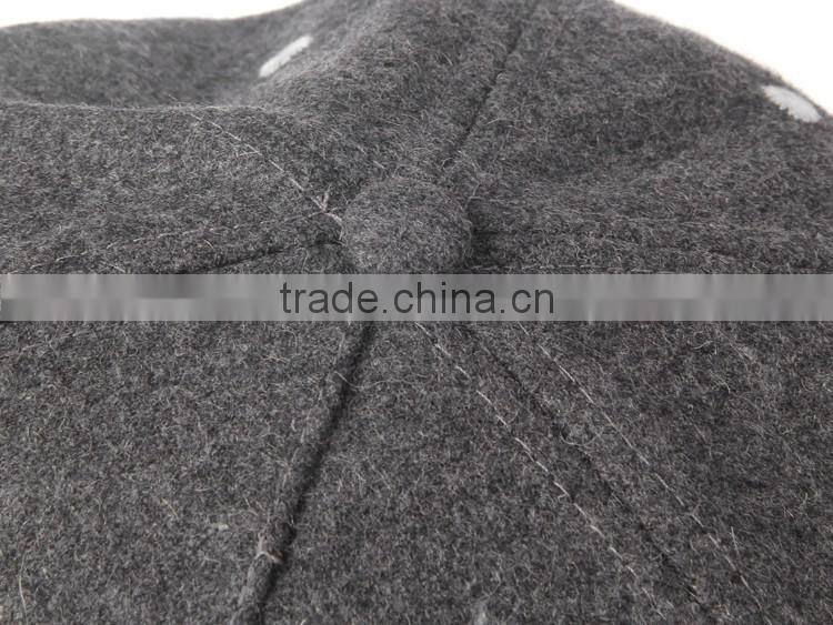 applique snapback cap with flat leather brim red under brim wholesale