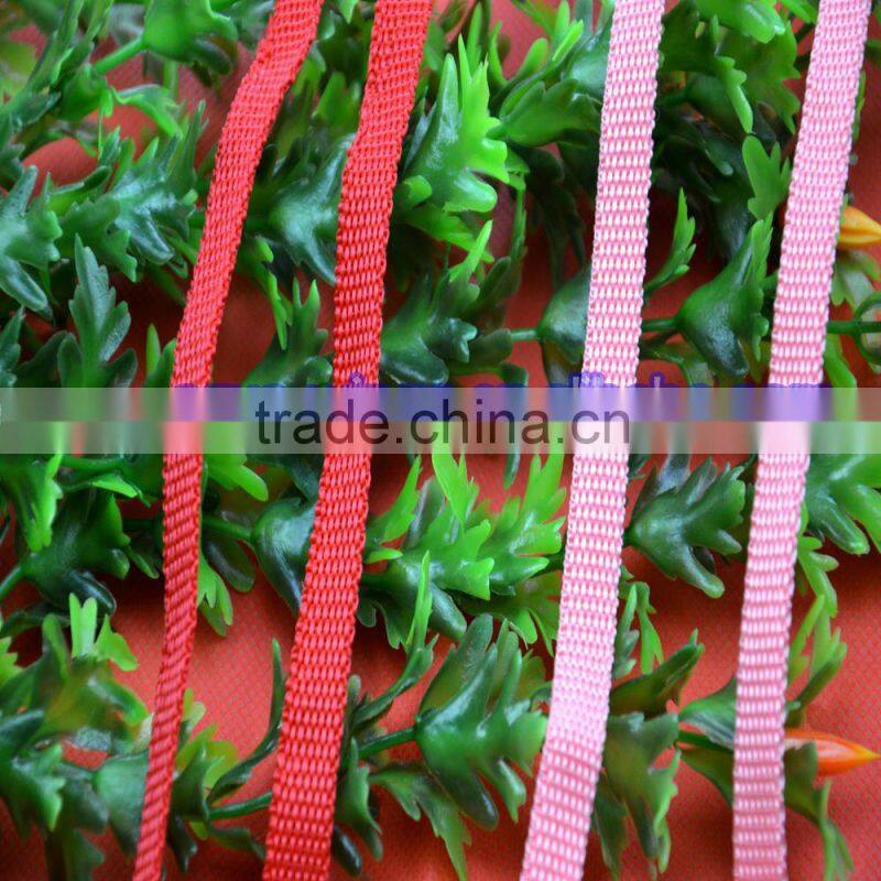 supply high quality 11MM pink PP ribbon webbing