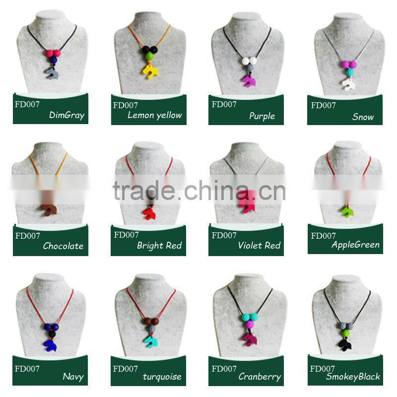 Chic Silicone Jewelry/Food-safe Bead Nursing Baby Teething Fashion Necklace Wholesale Gift