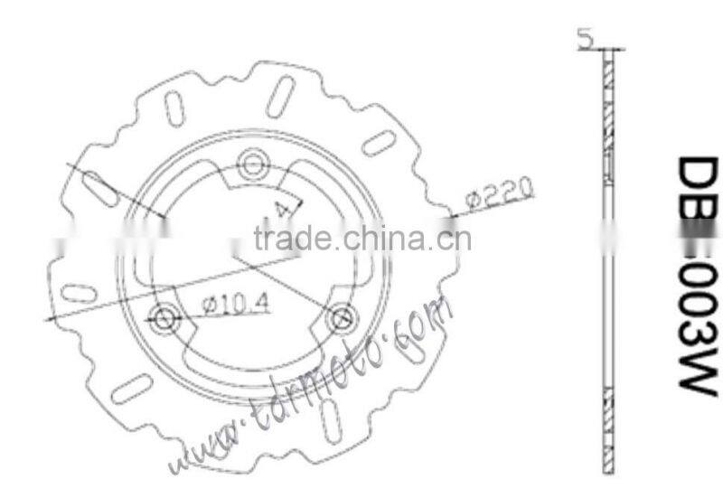 Wholesale good quality brake disc rotors for dirt bike
