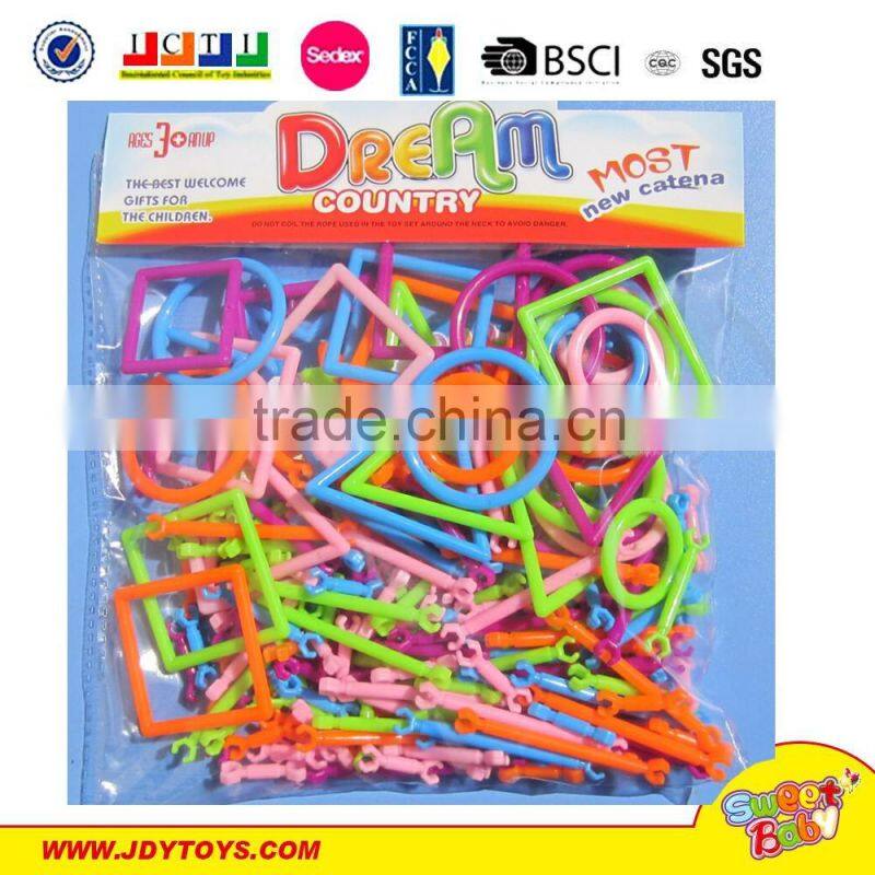 Newly intelligent diy plastic kid toy building block smart stick