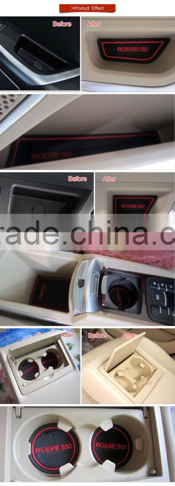 China largest manufacturer car gate slot pads for Roewe 550 2008-2012 4pcs/set